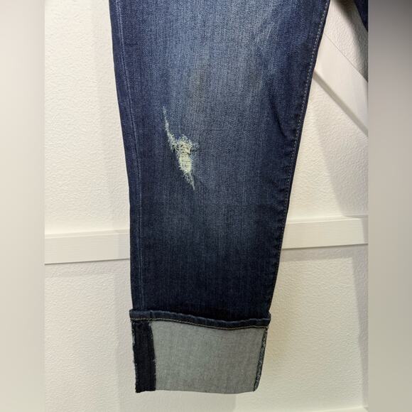 Kut From The Cloth Cameron Cuffed Straight Leg Jean Size 10 - Picture 3 of 12